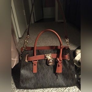 Authentic brown Michael Kors purse